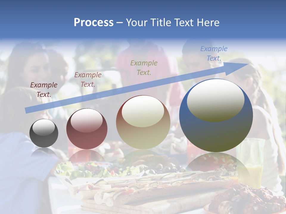 Family Dining Al Fresco PowerPoint Template