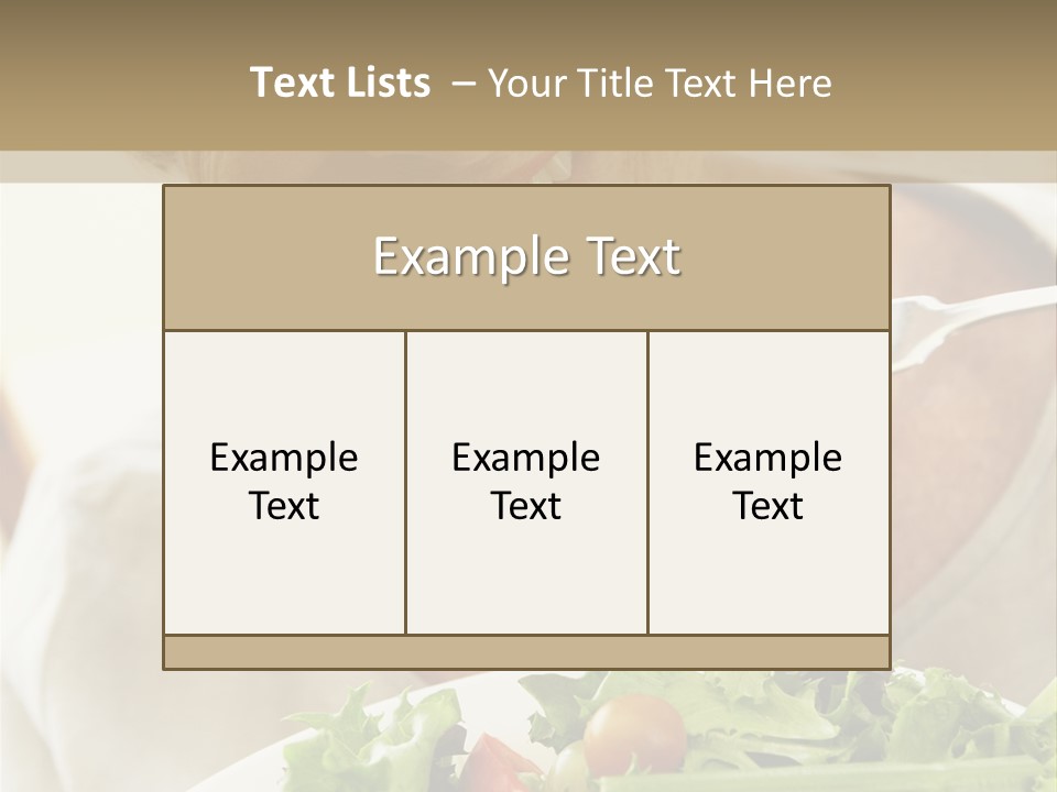 Senior Woman Eating Healthy Salad PowerPoint Template