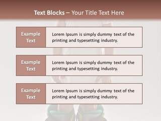 Funny Little Girl In Big Mountain Ski Boots And Short White Dress Stands On White Background PowerPoint Template