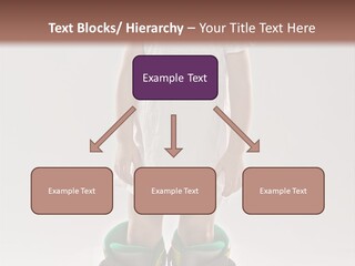 Funny Little Girl In Big Mountain Ski Boots And Short White Dress Stands On White Background PowerPoint Template