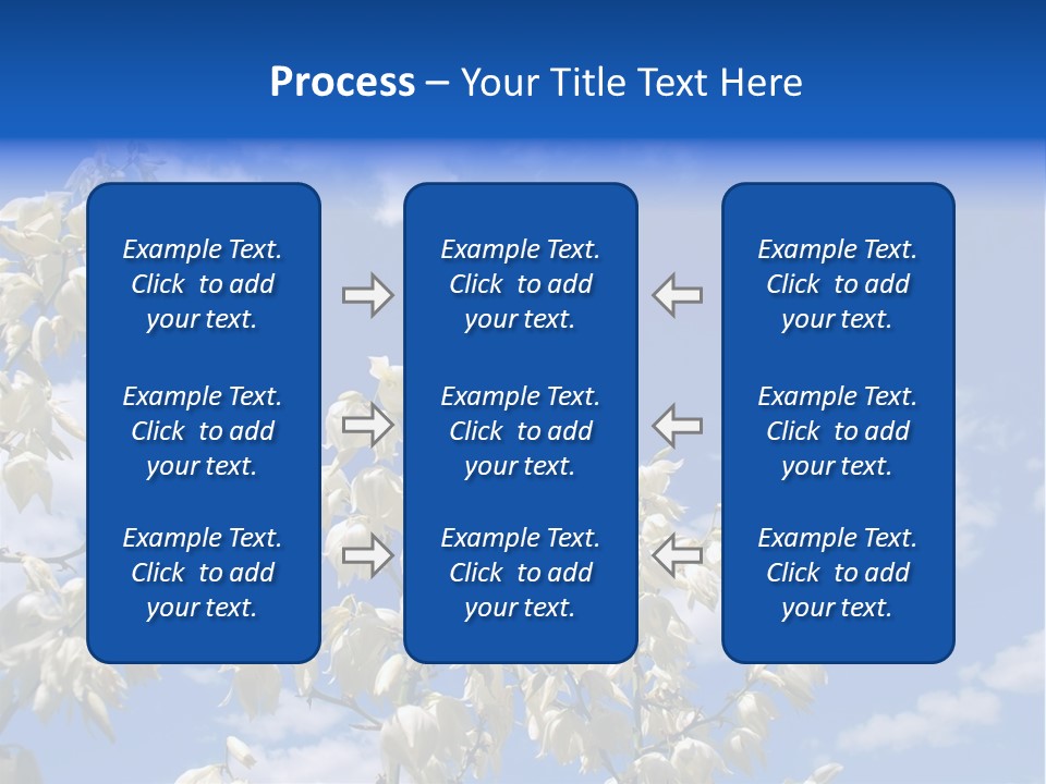 Beautiful Flower Yucca. Closeup PowerPoint Template