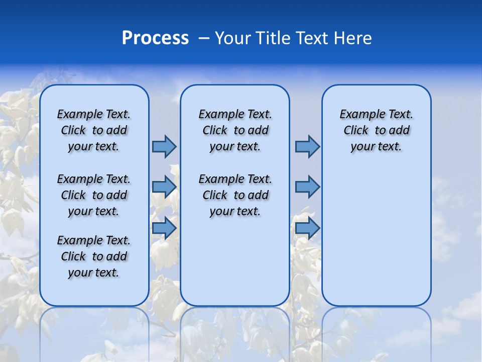 Beautiful Flower Yucca. Closeup PowerPoint Template