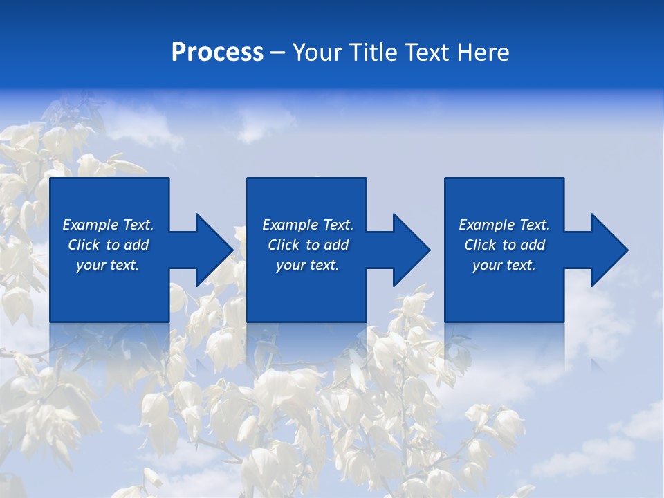 Beautiful Flower Yucca. Closeup PowerPoint Template