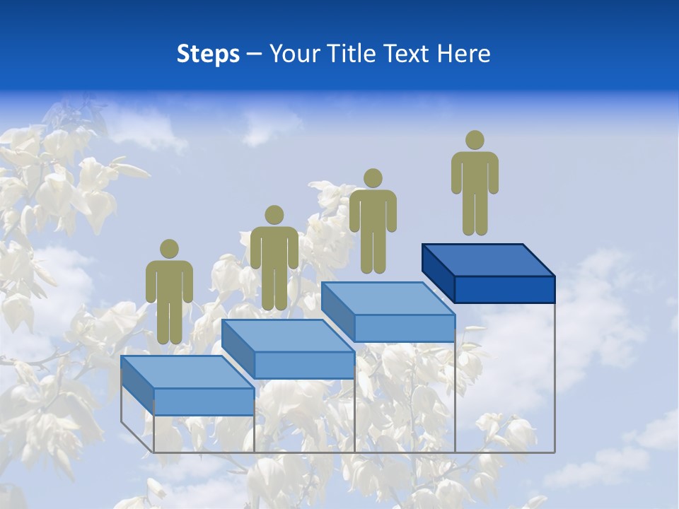 Beautiful Flower Yucca. Closeup PowerPoint Template