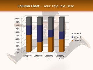 Passionate Guitarist Jumps PowerPoint Template