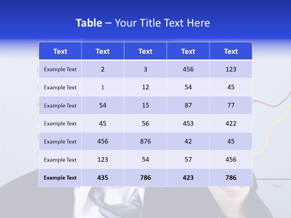 Attractive Business Man Drawing On A Graph PowerPoint Template