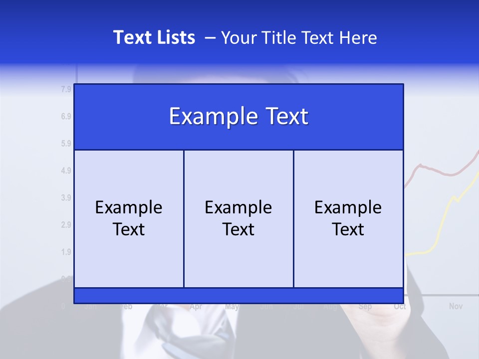 Attractive Business Man Drawing On A Graph PowerPoint Template