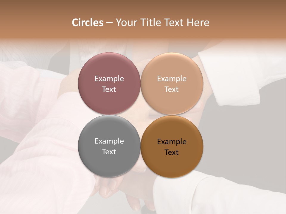 Dynamic Business Team - Hands PowerPoint Template