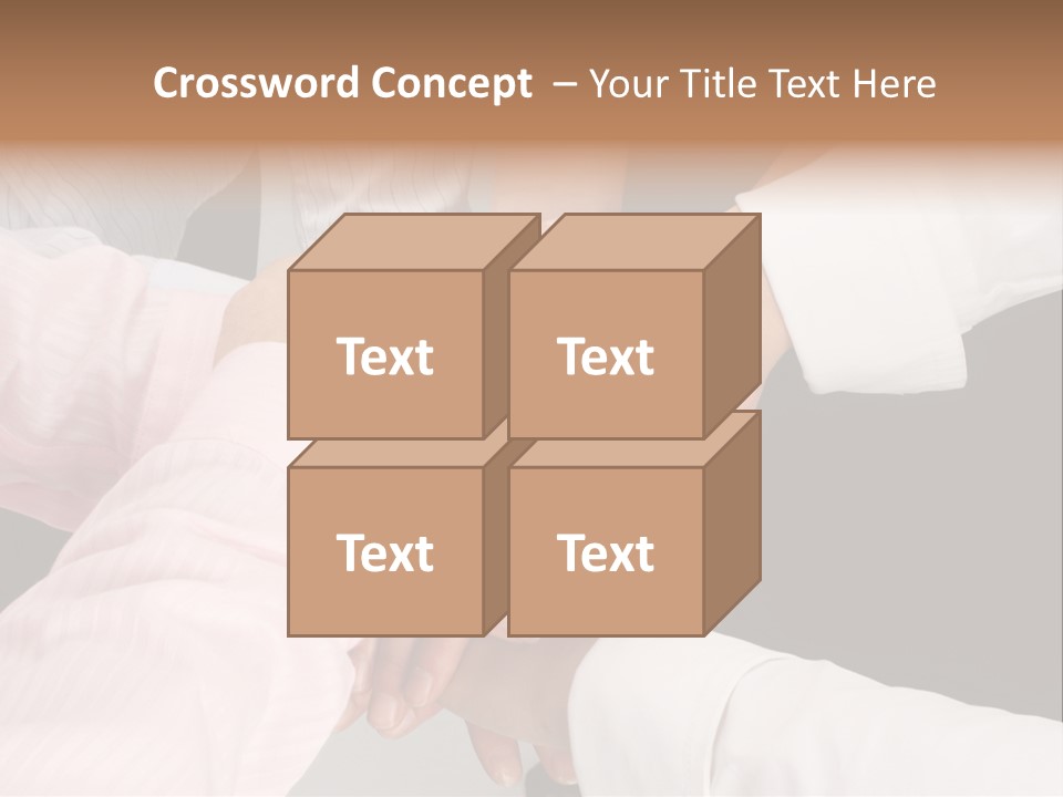 Dynamic Business Team - Hands PowerPoint Template