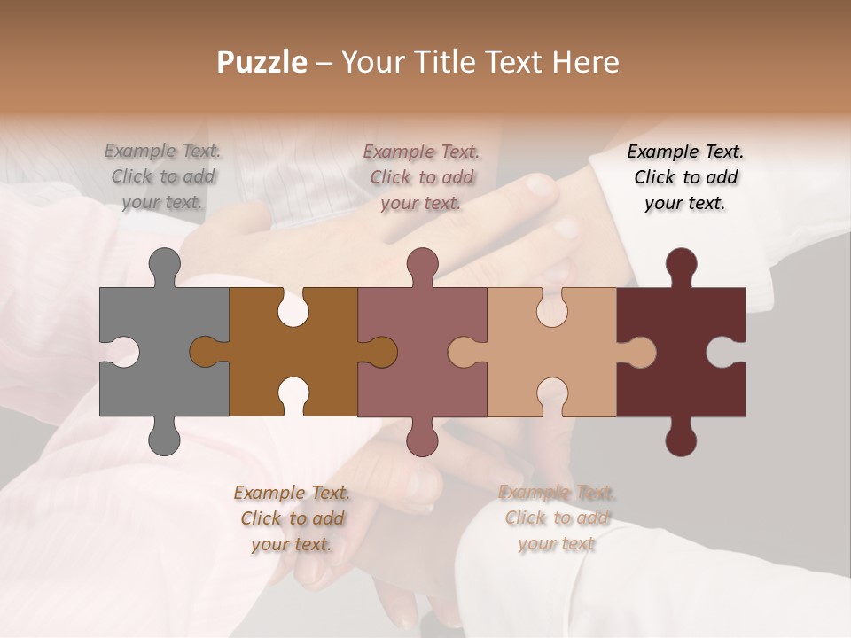 Dynamic Business Team - Hands PowerPoint Template