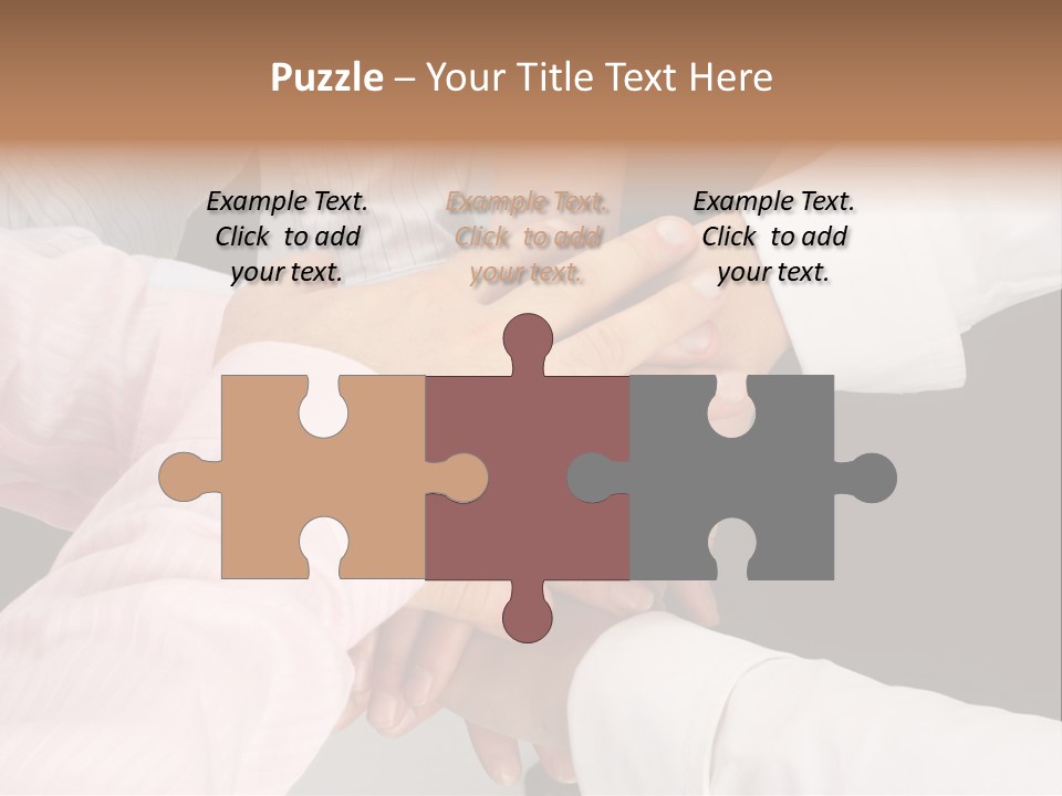 Dynamic Business Team - Hands PowerPoint Template