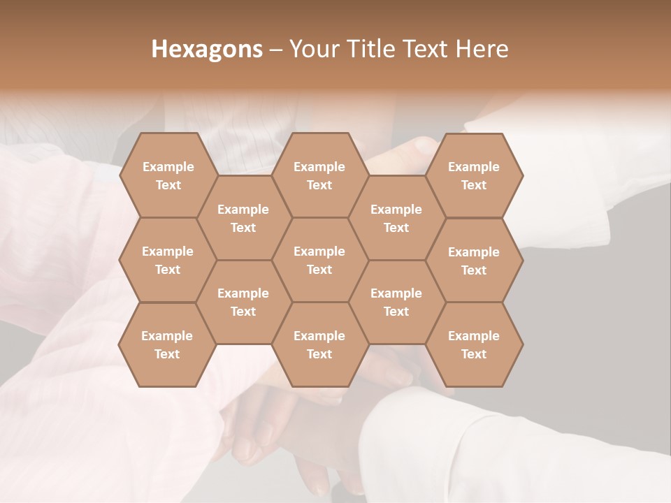 Dynamic Business Team - Hands PowerPoint Template