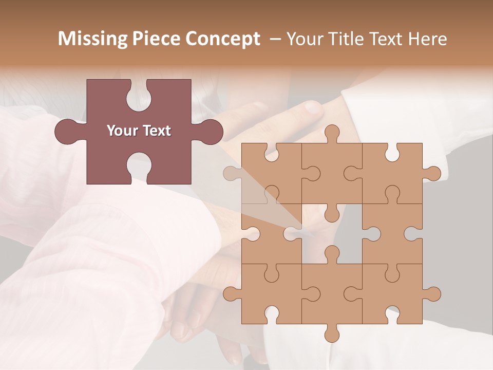 Dynamic Business Team - Hands PowerPoint Template