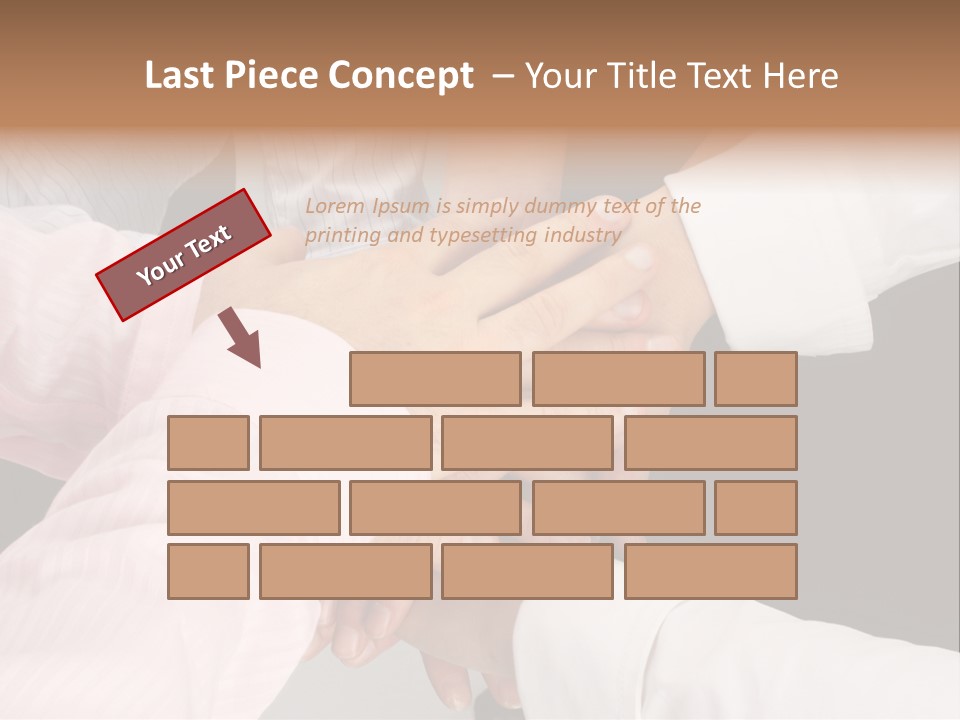Dynamic Business Team - Hands PowerPoint Template