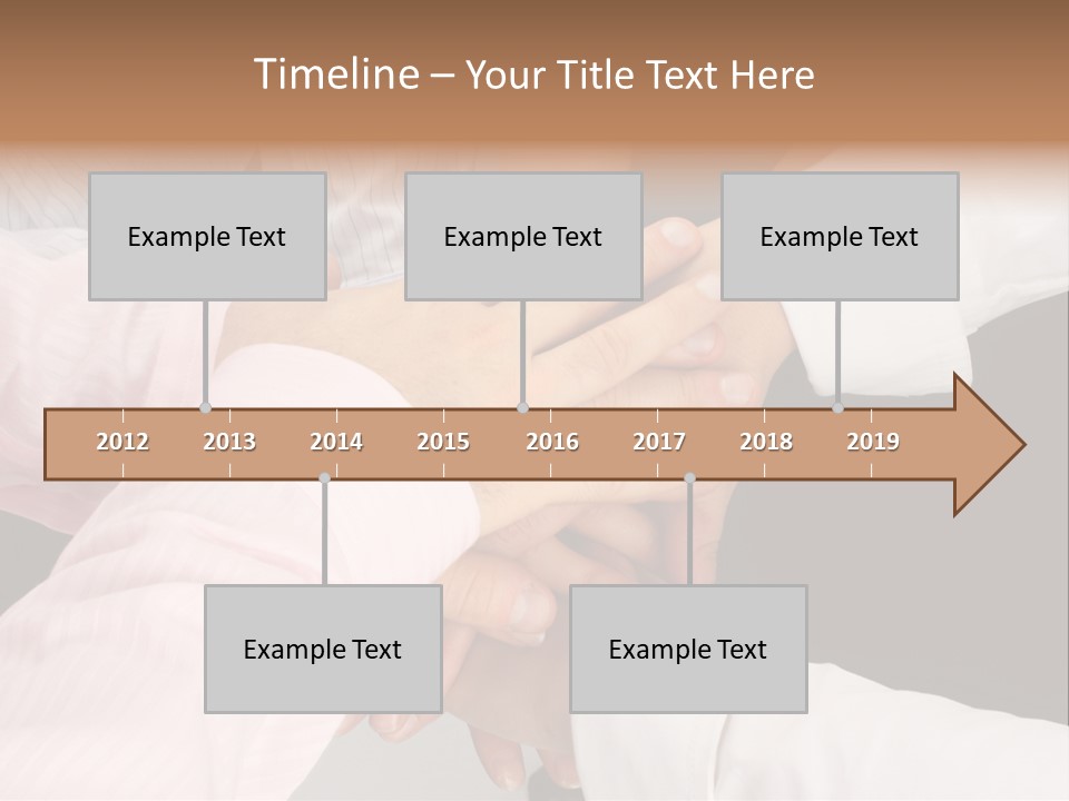 Dynamic Business Team - Hands PowerPoint Template