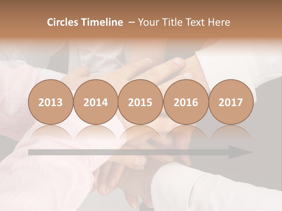 Dynamic Business Team - Hands PowerPoint Template