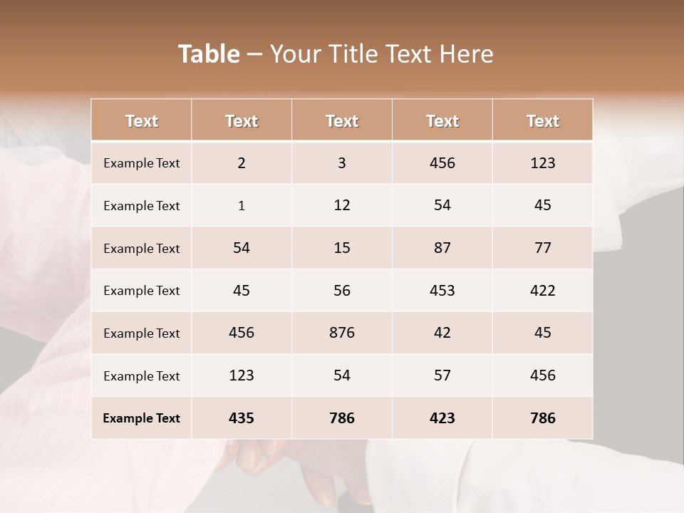 Dynamic Business Team - Hands PowerPoint Template