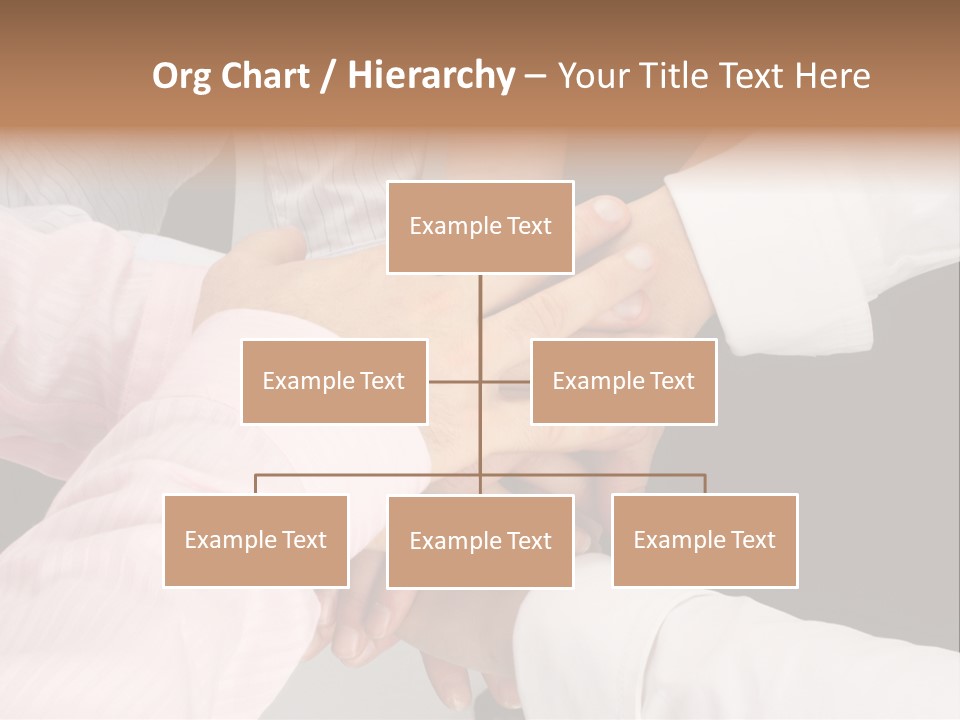 Dynamic Business Team - Hands PowerPoint Template