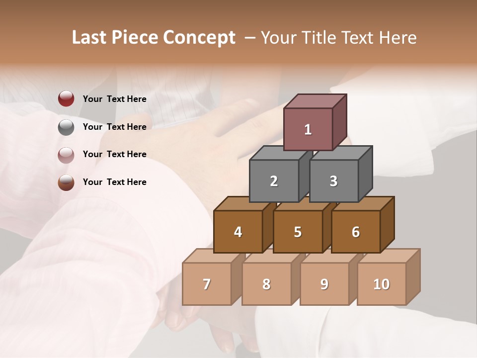 Dynamic Business Team - Hands PowerPoint Template