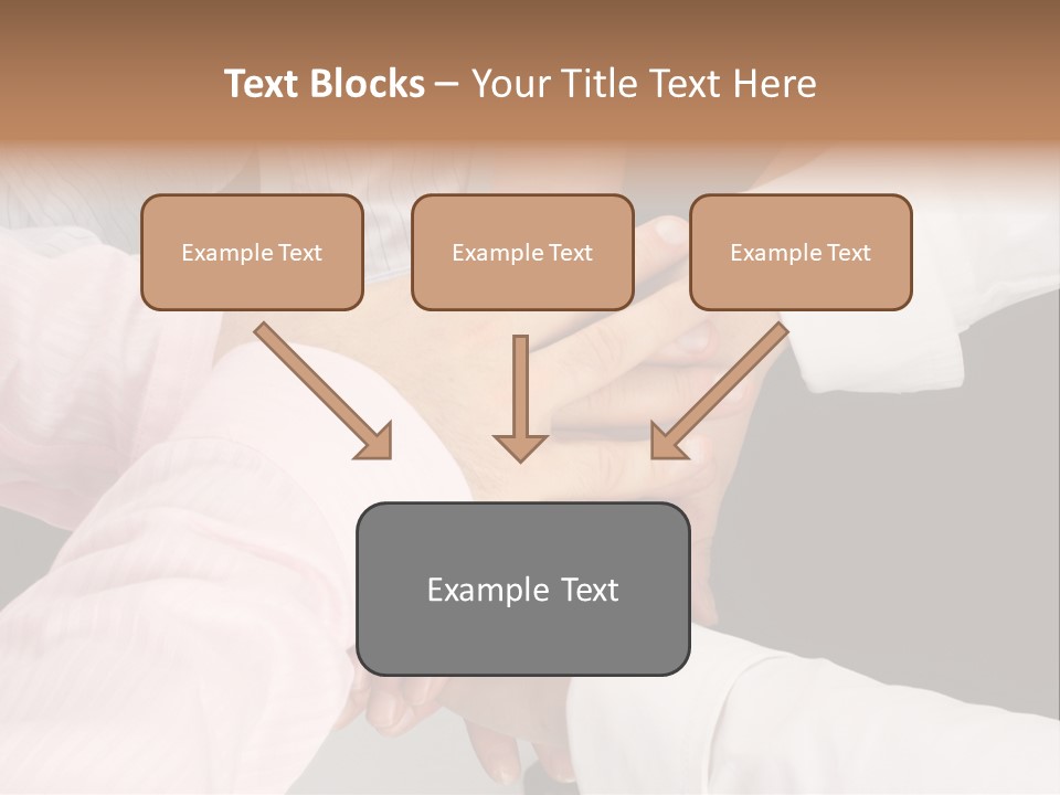 Dynamic Business Team - Hands PowerPoint Template