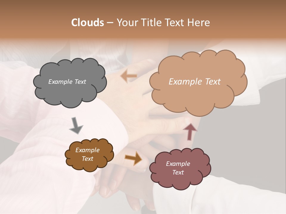 Dynamic Business Team - Hands PowerPoint Template
