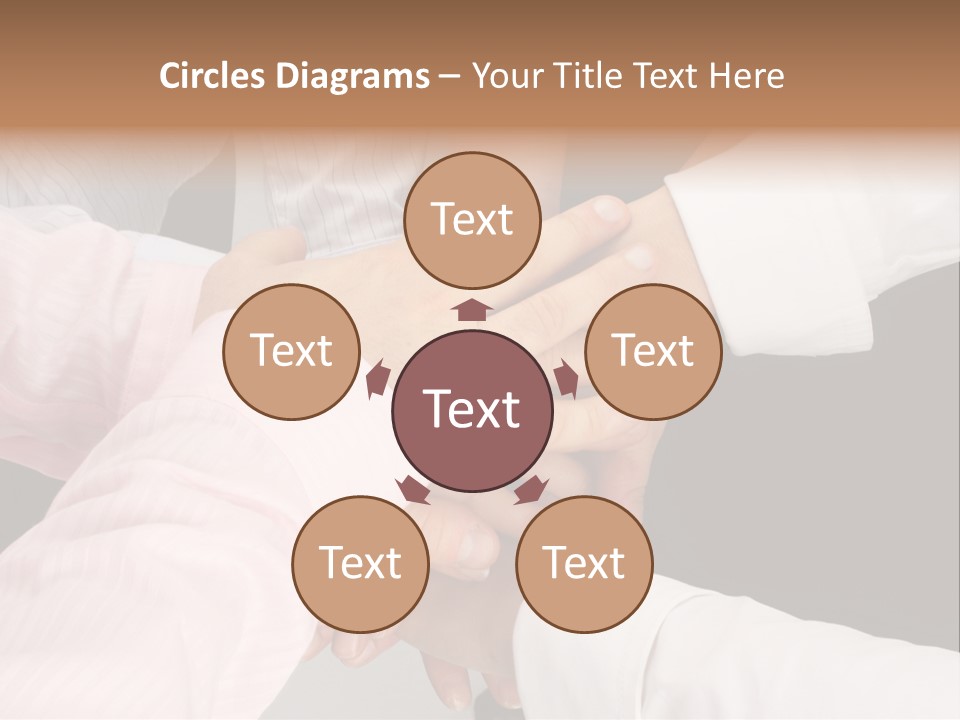 Dynamic Business Team - Hands PowerPoint Template