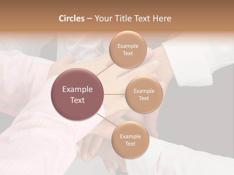 Dynamic Business Team - Hands PowerPoint Template