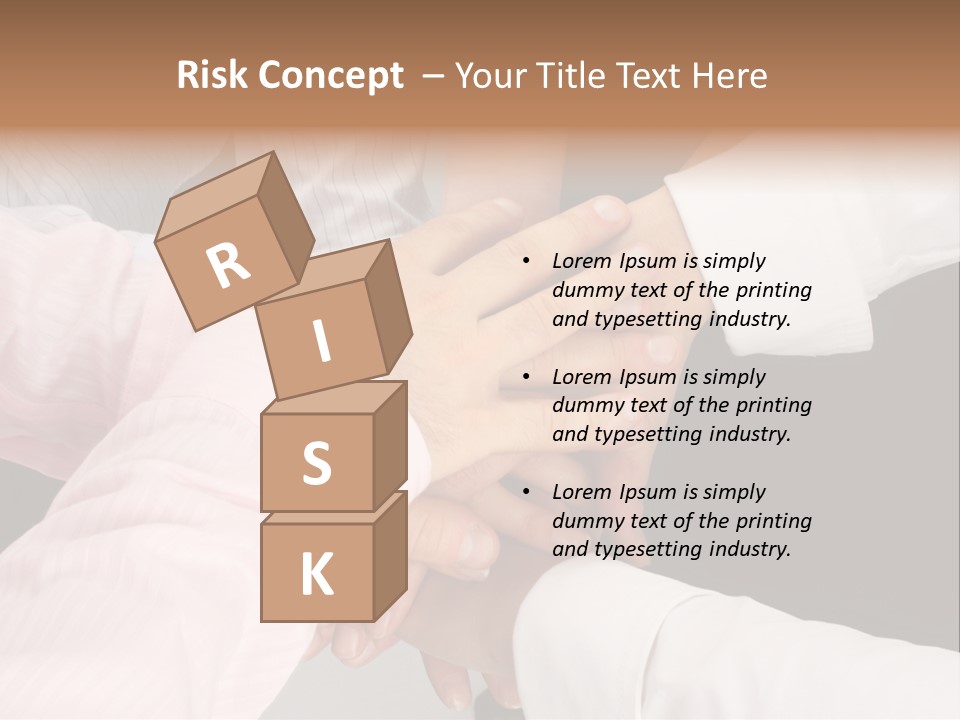 Dynamic Business Team - Hands PowerPoint Template