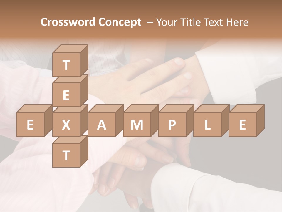 Dynamic Business Team - Hands PowerPoint Template