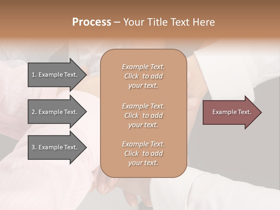 Dynamic Business Team - Hands PowerPoint Template