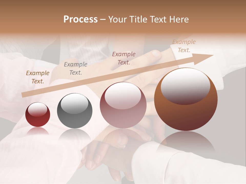 Dynamic Business Team - Hands PowerPoint Template