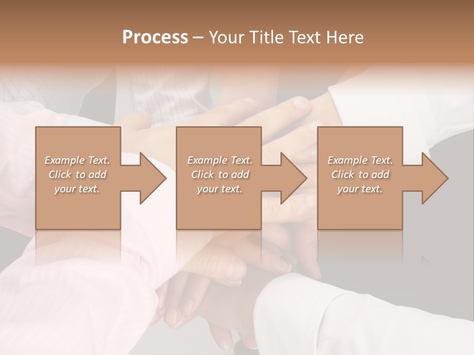 Dynamic Business Team - Hands PowerPoint Template