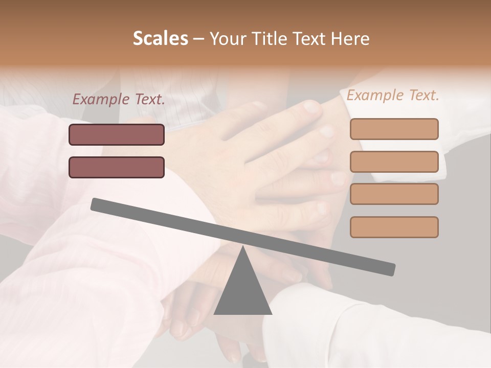 Dynamic Business Team - Hands PowerPoint Template