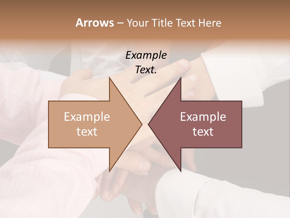 Dynamic Business Team - Hands PowerPoint Template