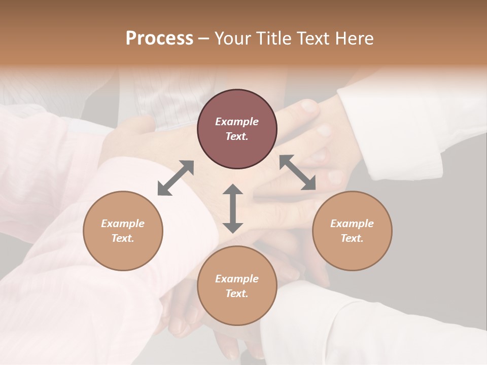 Dynamic Business Team - Hands PowerPoint Template