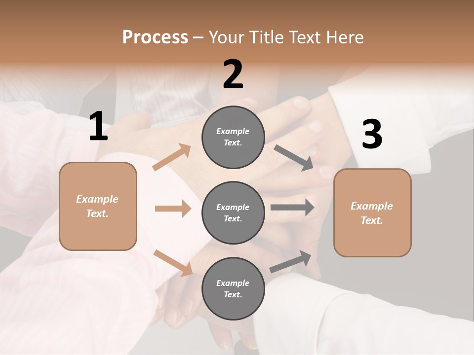 Dynamic Business Team - Hands PowerPoint Template