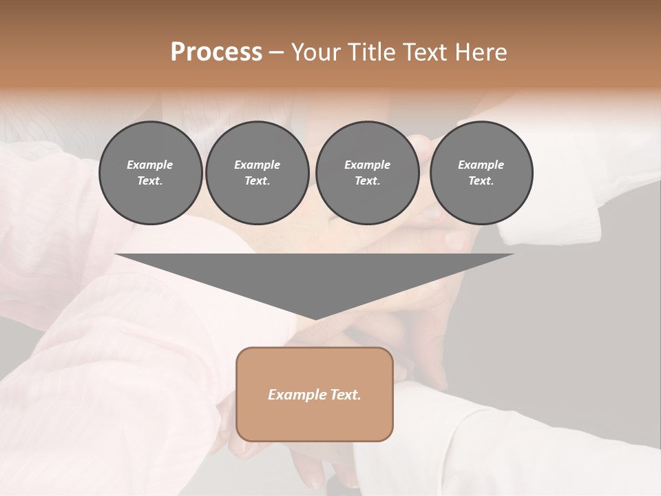Dynamic Business Team - Hands PowerPoint Template