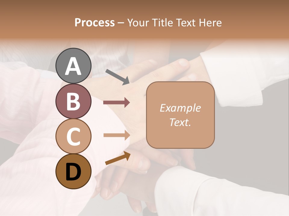 Dynamic Business Team - Hands PowerPoint Template