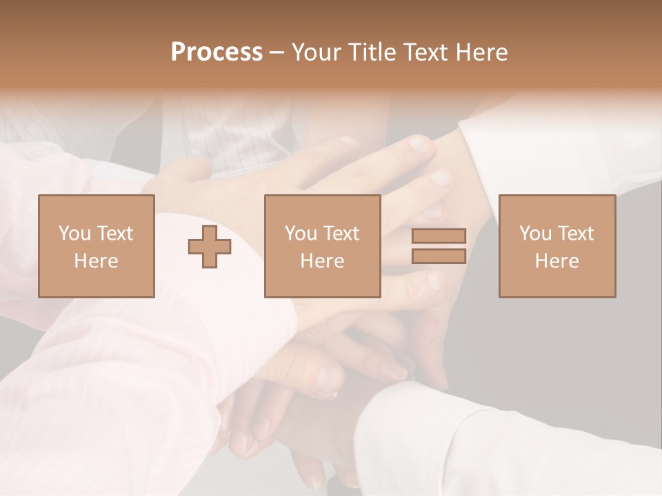 Dynamic Business Team - Hands PowerPoint Template