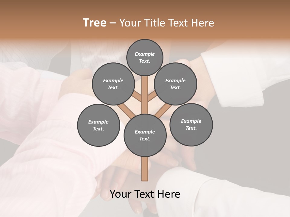 Dynamic Business Team - Hands PowerPoint Template