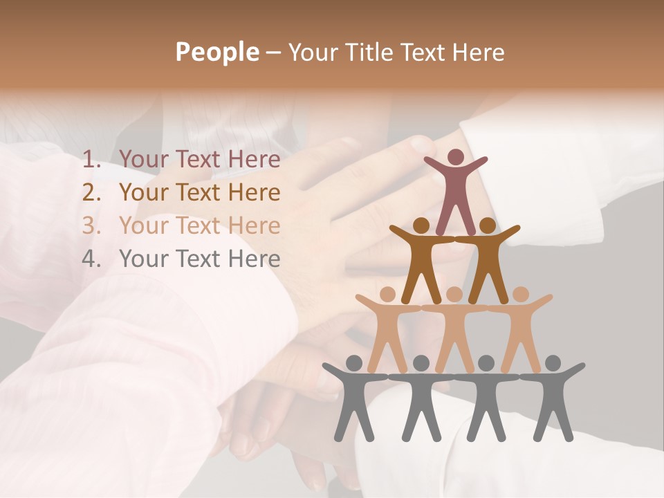 Dynamic Business Team - Hands PowerPoint Template