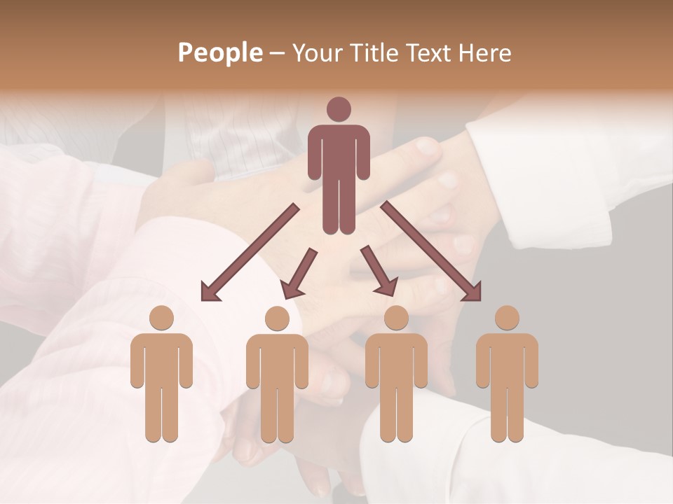 Dynamic Business Team - Hands PowerPoint Template