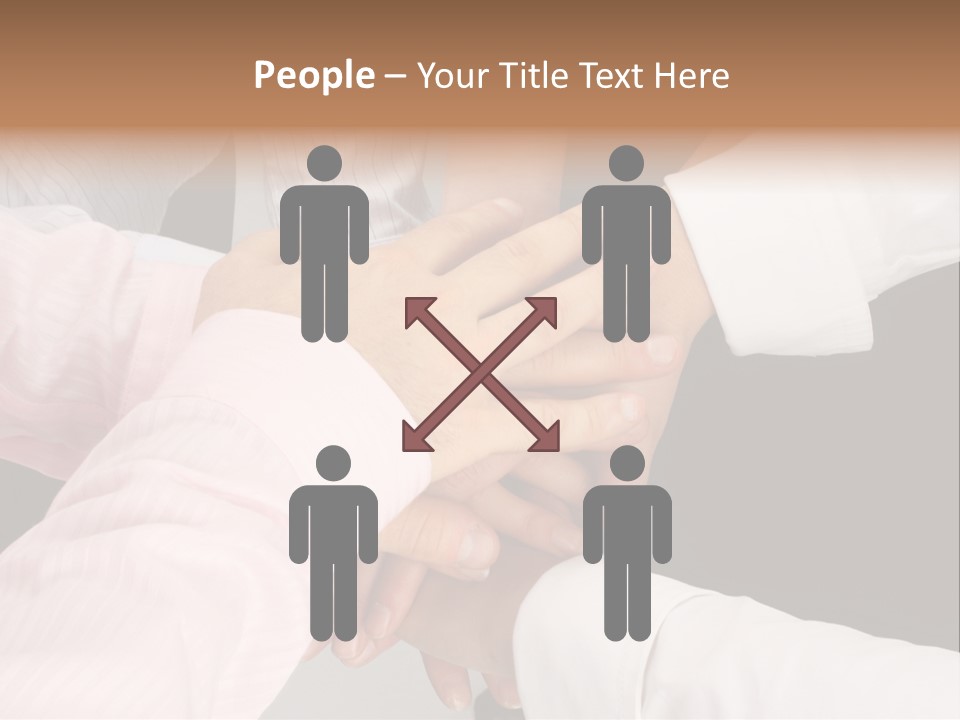 Dynamic Business Team - Hands PowerPoint Template