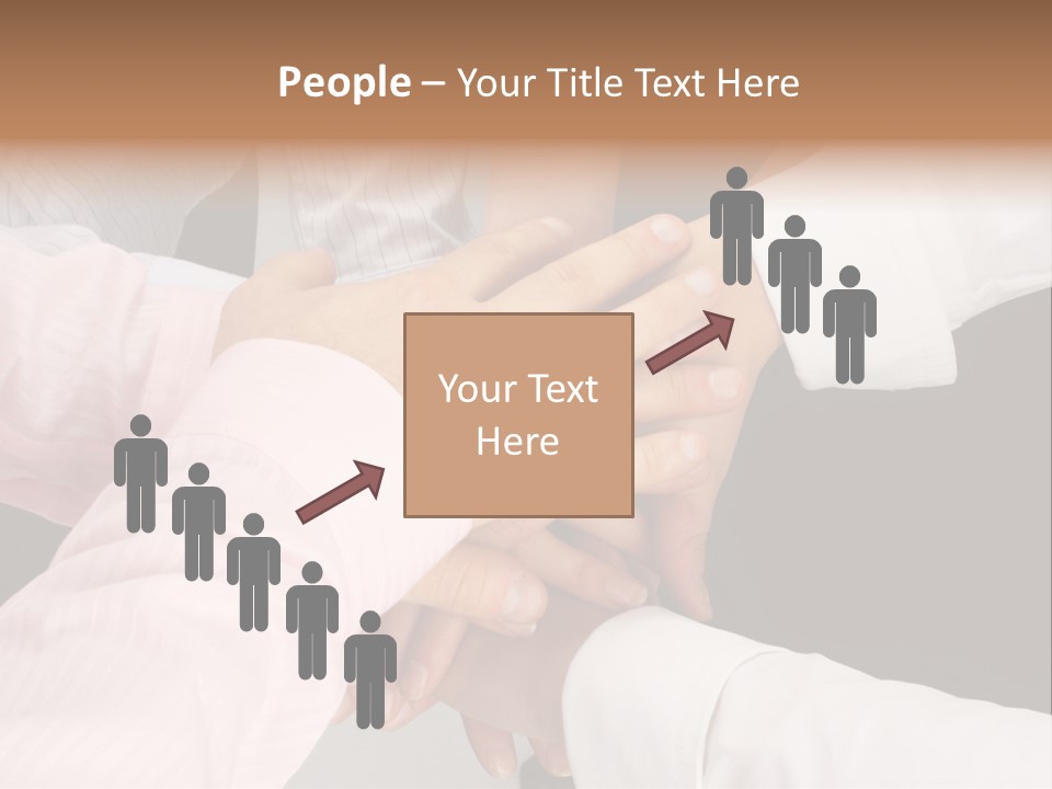 Dynamic Business Team - Hands PowerPoint Template