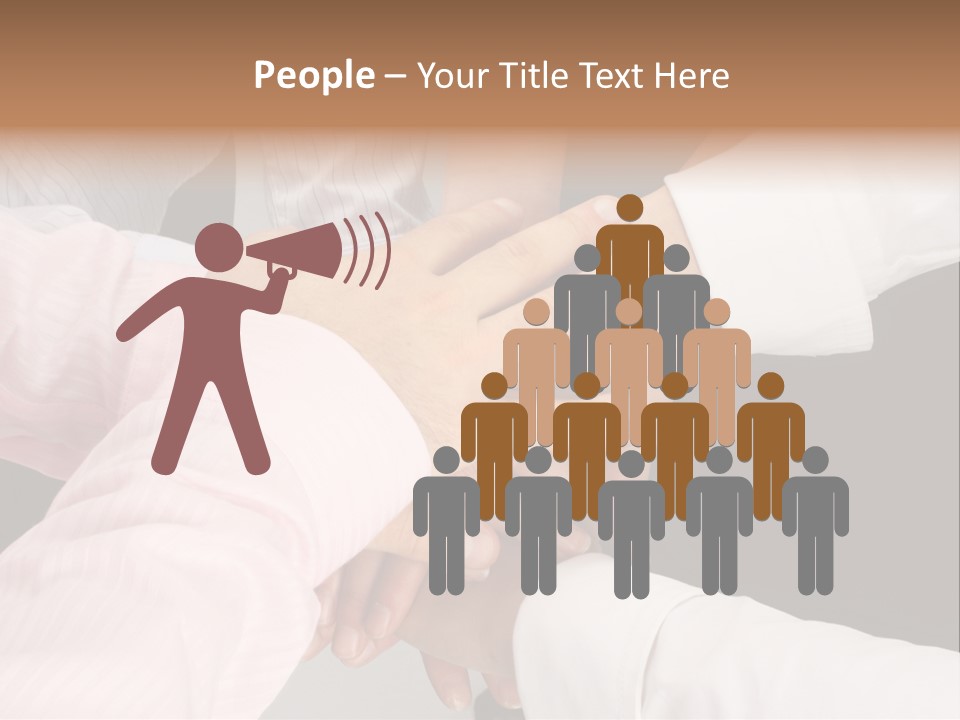 Dynamic Business Team - Hands PowerPoint Template