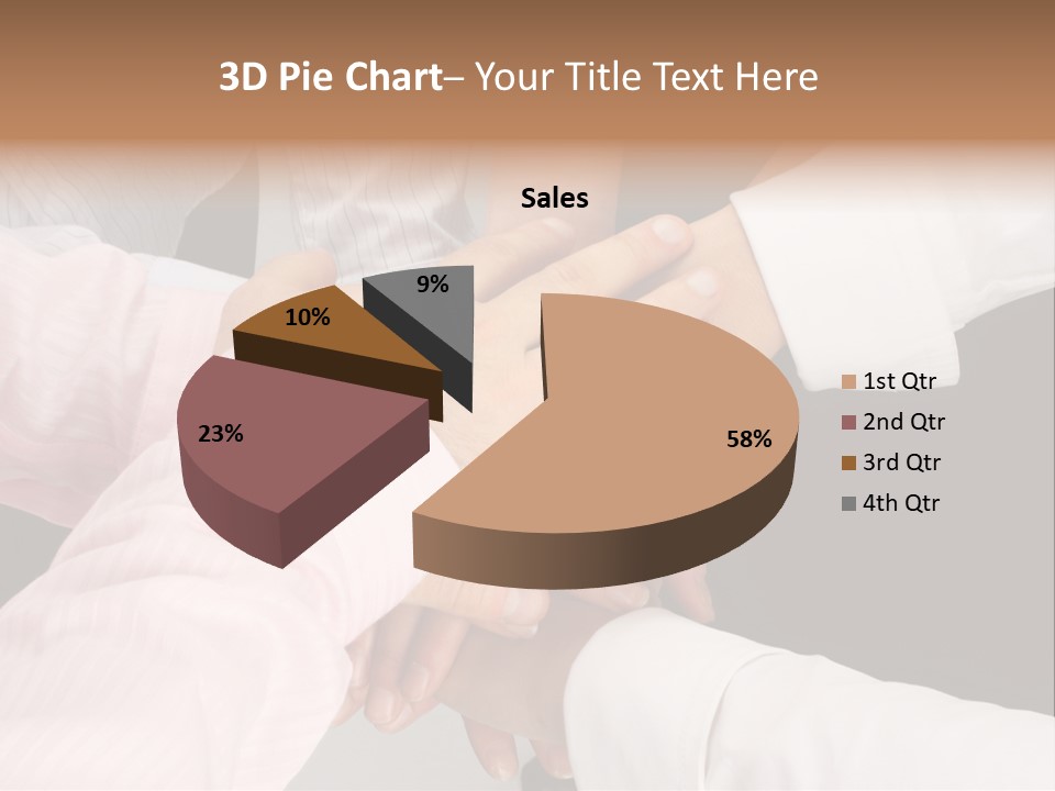 Dynamic Business Team - Hands PowerPoint Template