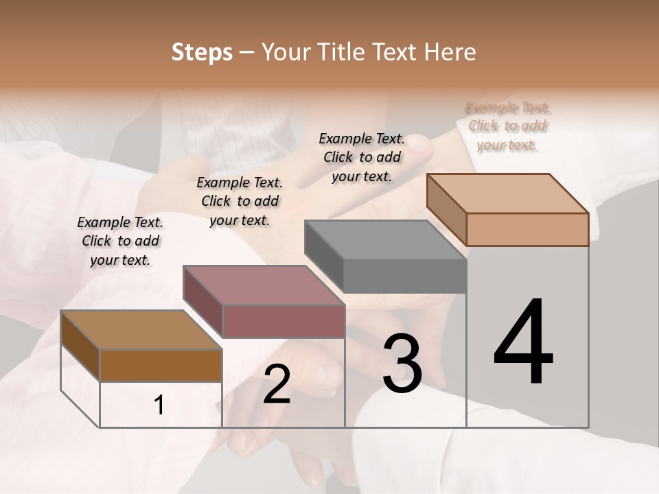 Dynamic Business Team - Hands PowerPoint Template