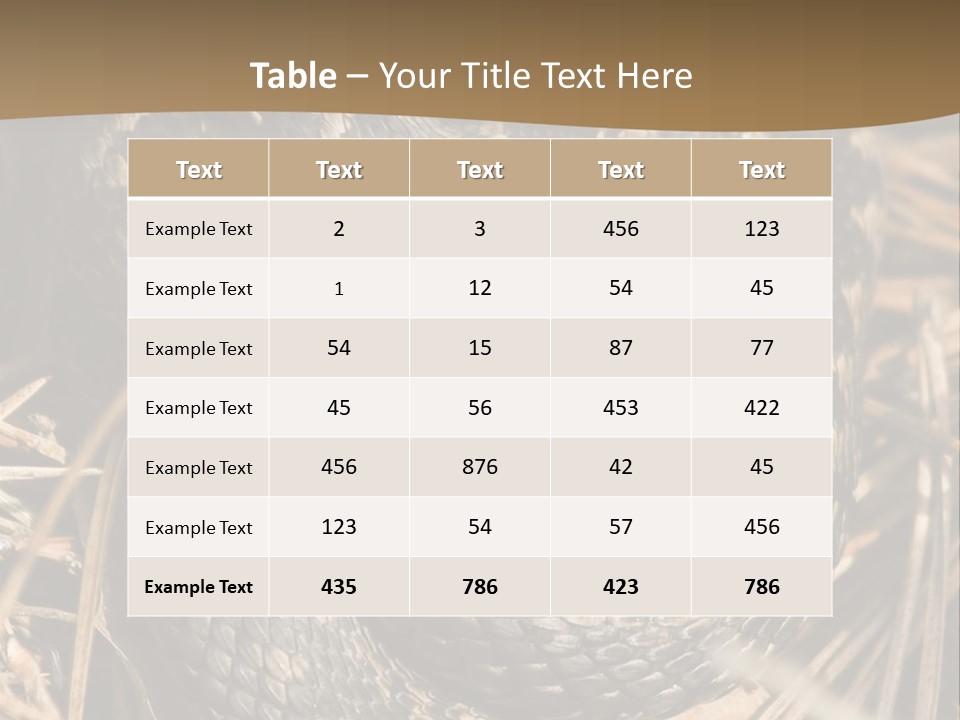 Adder Wound Into A Ball PowerPoint Template