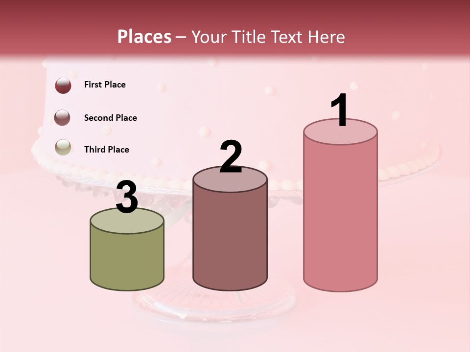 Beautiful Pink Birthday Cake. PowerPoint Template