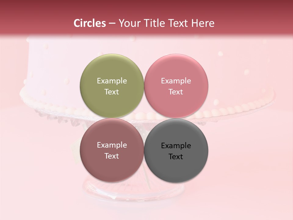 Beautiful Pink Birthday Cake. PowerPoint Template
